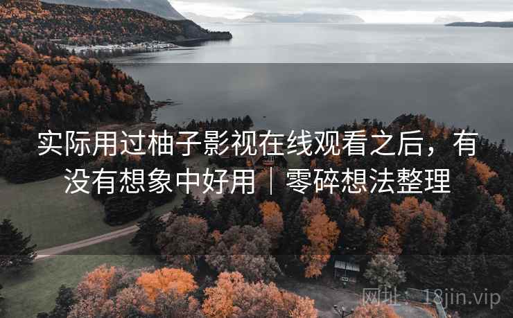 实际用过柚子影视在线观看之后，有没有想象中好用｜零碎想法整理