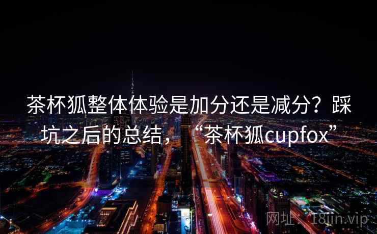 茶杯狐整体体验是加分还是减分？踩坑之后的总结，“茶杯狐cupfox”
